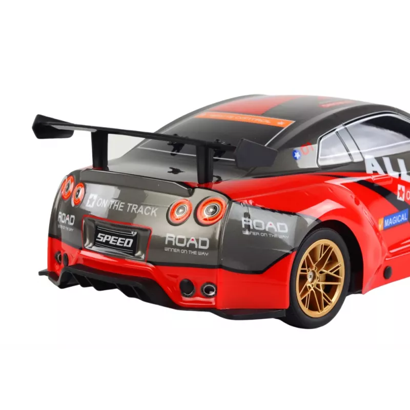 Grande carro desportivo telecomandado 1:10 vermelho Lean Toys