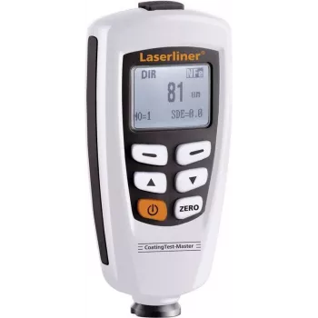 Medidor de espessura de revestimento Laserliner CoatingTest-Master, 0-1250 µm, indução magnética e correntes de Foucault, preto/branco 082.150A