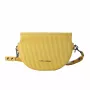 Mala crossbody de mulher Laura Ashley fita amarela (23x15x9 cm)