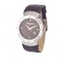 Relógio de quartzo analógico de homem Laura Biagiotti LB0033M-04 40mm Mostrador preto Bracelete de pele genuína
