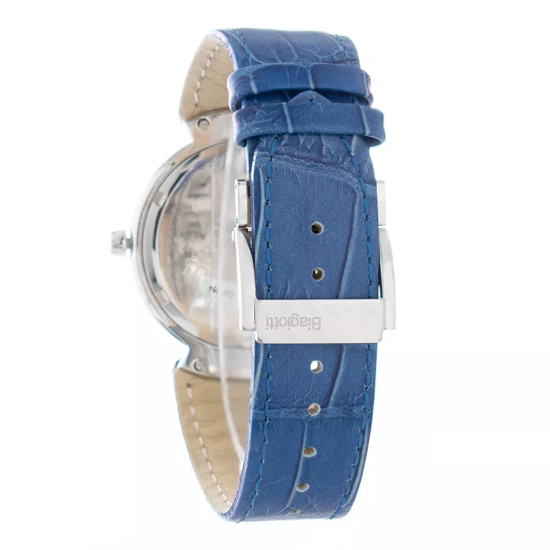 Relógio Laura Biagiotti homem LB0033M-02 40mm aço inoxidável quartzo analógico mostrador preto bracelete de pele