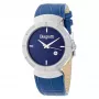 Relógio Laura Biagiotti homem LB0033M-02 40mm aço inoxidável quartzo analógico mostrador preto bracelete de pele
