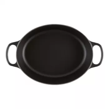 Assadeira oval Le Creuset Signature 31 cm Black Emailschwarz ferro fundido (4,7L)