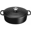 Assadeira oval Le Creuset Signature 31 cm Black Emailschwarz ferro fundido (4,7L)