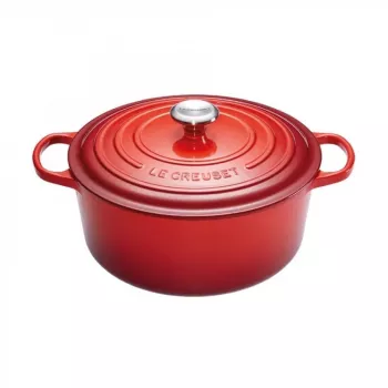 Le Creuset Signature Assadeira redonda 30cm vermelho cereja ferro fundido esmaltado 7,5L