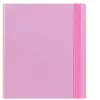 LEAN Pasta de documentos A4 com elástico, capa dura, rosa, 4,5 cm de lombada