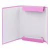 LEAN Pasta de documentos A4 com elástico, capa dura, rosa, 4,5 cm de lombada