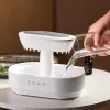 LEAN Humidificador Difusor de aroma Efeito de chuva Luz LED com fonte de alimentação