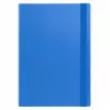 Dossier A4 azul LEAN com elástico, lombada 4,5 cm, cartão revestido, capacidade 450 folhas