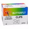 Clipes metálicos em forma de borboleta LEAN para documentos, escritório, 24 mm, 100 unidades