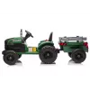 Trator a bateria 24V LEAN CARS com atrelado verde-escuro - CH9959B