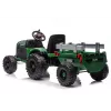 Trator a bateria 24V LEAN CARS com atrelado verde-escuro - CH9959B