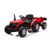 LEAN CARS trator a bateria 24V HC-306 vermelho com atrelado