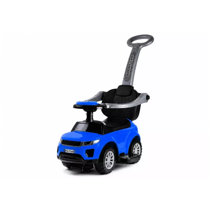 LEAN CARS 614W carro de passeio infantil com barra de empurrar e barra de direção para pais - azul