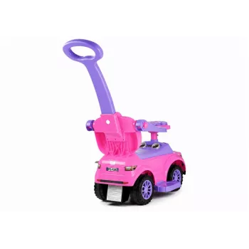 LEAN CARS 614W Carrinho de empurrar para crianças com barra para pais - rosa