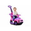 LEAN CARS 614W Carrinho de empurrar para crianças com barra para pais - rosa