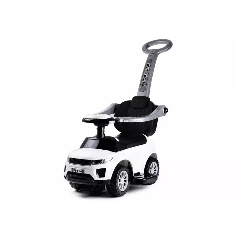 LEAN CARS 614W Carrinho de empurrar para crianças com barra para pais - branco