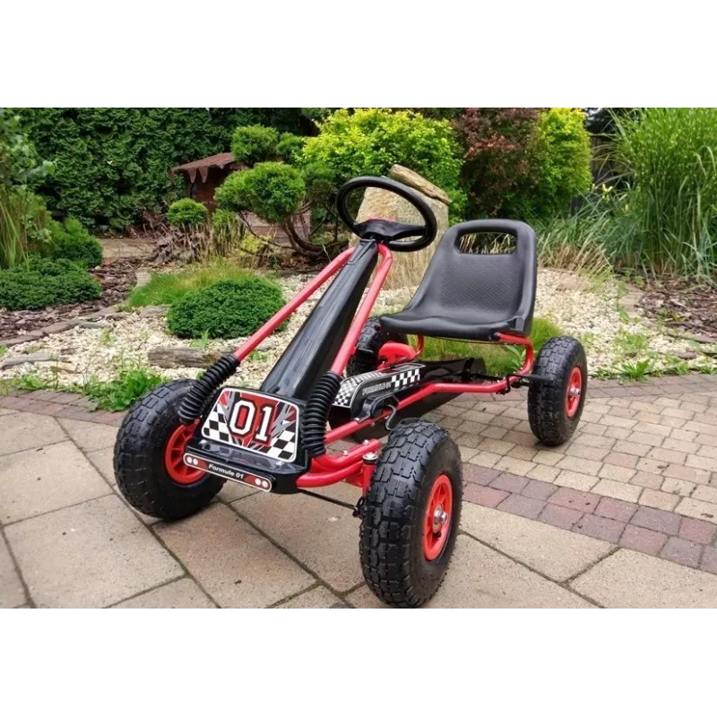 LEAN CARS A-15 GO KART vermelho