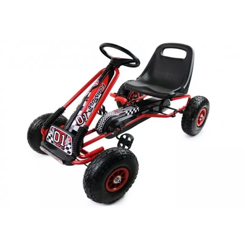 LEAN CARS A-15 GO KART vermelho