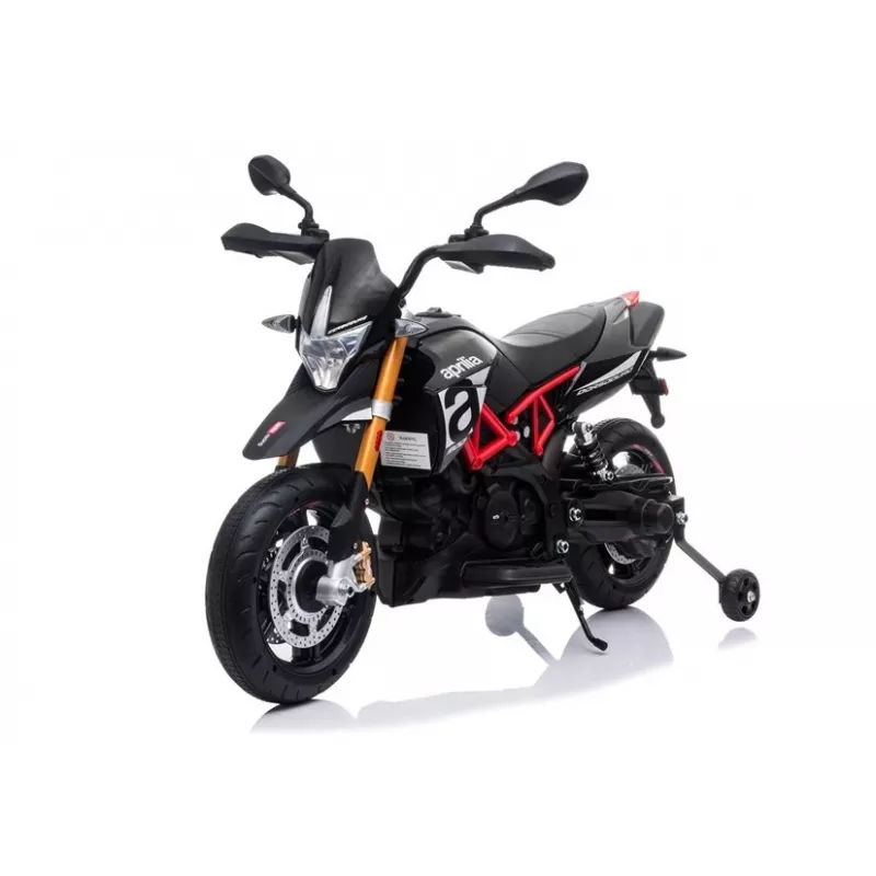LEAN CARS Aprilia A007 Mota Elétrica para Crianças Preto