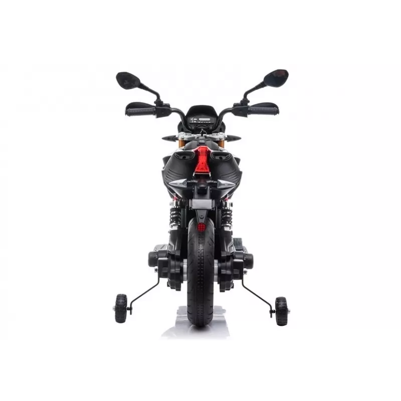LEAN CARS Aprilia A007 Mota Elétrica para Crianças Preto e Vermelho