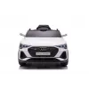 LEAN CARS Audi E-Tron Carro elétrico para criança branco QLS-6688 com luzes LED e leitor MP3