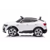 LEAN CARS Audi E-Tron Carro elétrico para criança branco QLS-6688 com luzes LED e leitor MP3