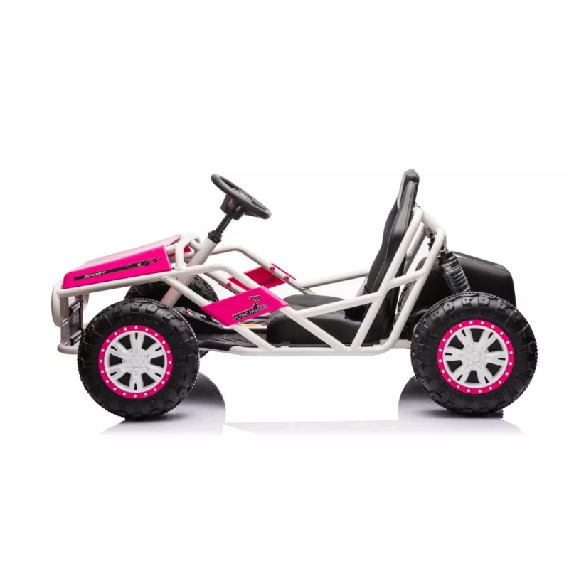 LEAN CARS Carro a bateria Buggy A8812 rosa 24V