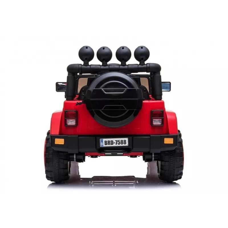 LEAN CARS Carro a bateria Jeep BRD-7588 vermelho 4x4 7408