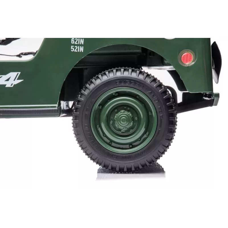 LEAN CARS Carro a bateria JH-103 Army Green 4x4