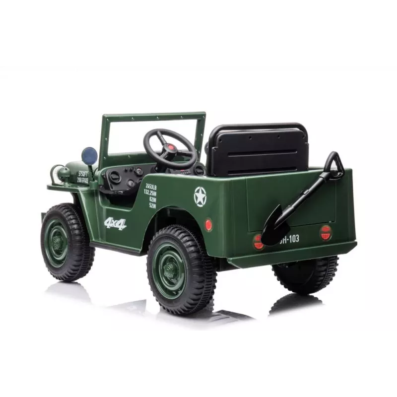 LEAN CARS Carro a bateria JH-103 Army Green 4x4
