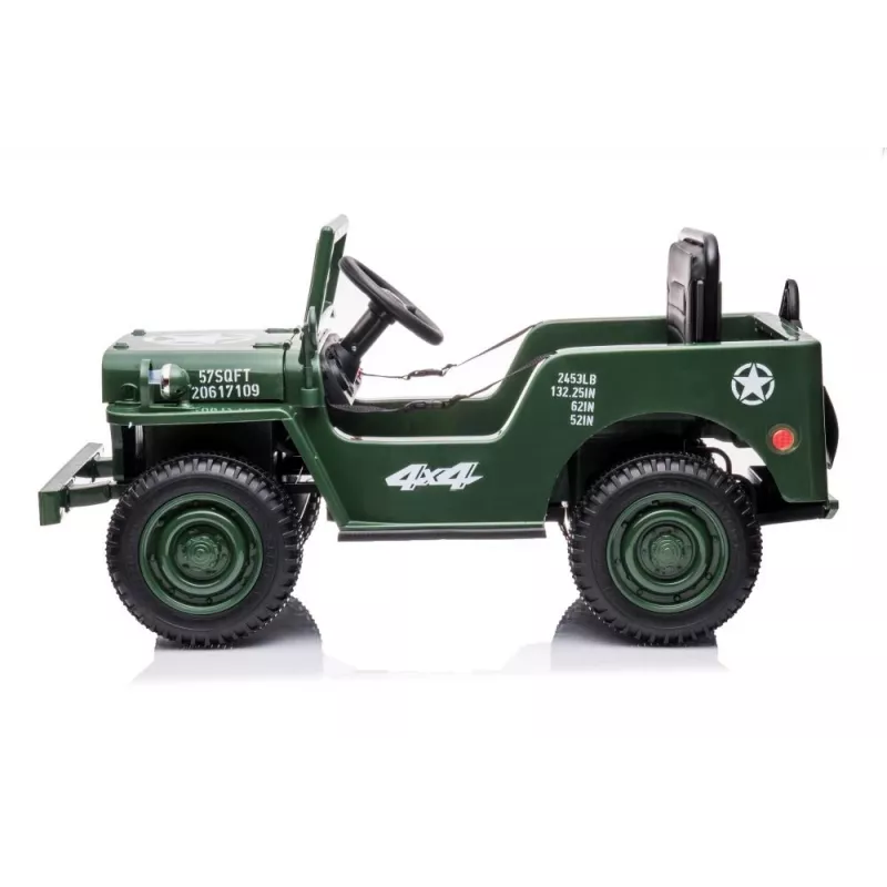LEAN CARS Carro a bateria JH-103 Army Green 4x4