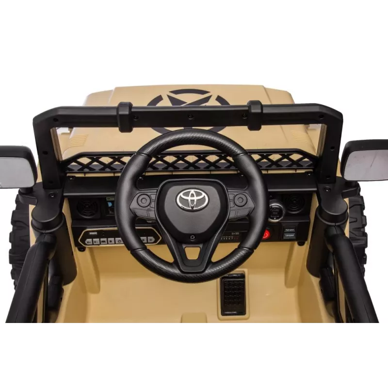 LEAN CARS Carro a bateria Toyota FJ caqui 4x4 15765 Lean Toys