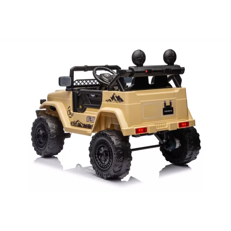 LEAN CARS Carro a bateria Toyota FJ caqui 4x4 15765 Lean Toys