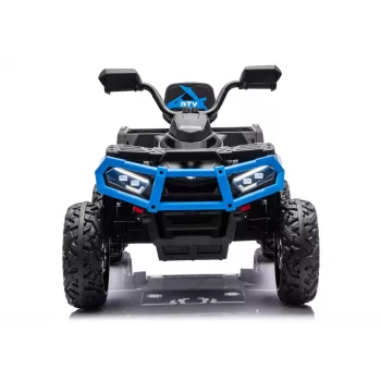 LEAN CARS Quad ATV a Bateria 6 Rodas com Atrelado JC606 24V 4x4 Azul