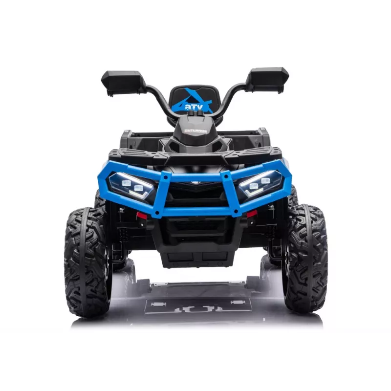 LEAN CARS Quad ATV a Bateria 6 Rodas com Atrelado JC606 24V 4x4 Azul
