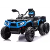 LEAN CARS Quad ATV a Bateria 6 Rodas com Atrelado JC606 24V 4x4 Azul