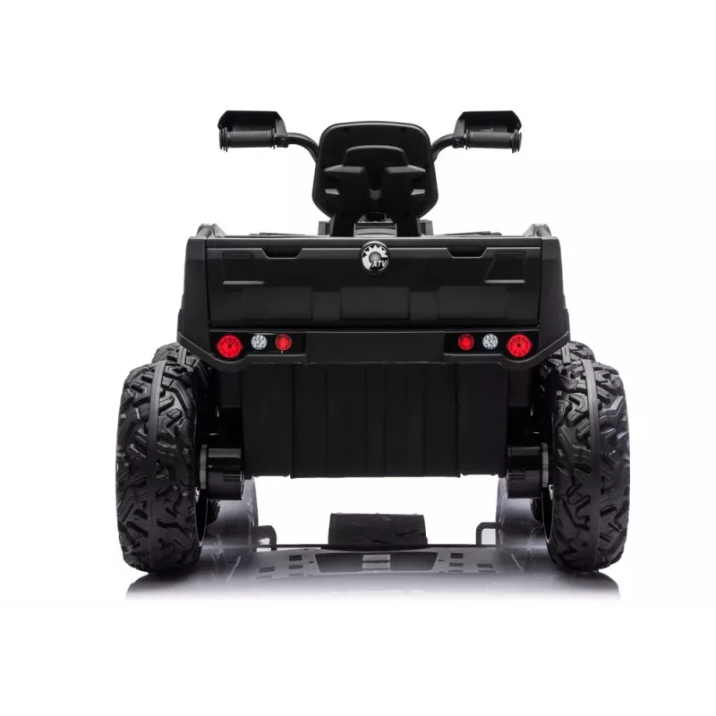 LEAN CARS Quad ATV a Bateria 6 Rodas com Atrelado JC606 24V 4x4 Vermelho