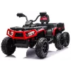 LEAN CARS Quad ATV a Bateria 6 Rodas com Atrelado JC606 24V 4x4 Vermelho