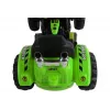 LEAN CARS Trator a Bateria com Caixa Traseira, Escavadora, Verde 3404