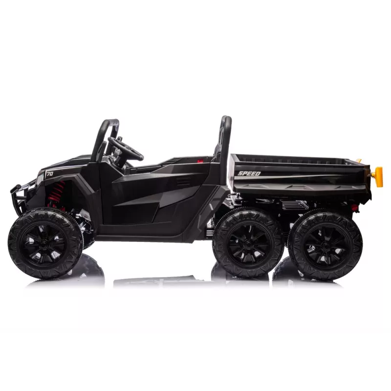 LEAN CARS Veículo a bateria 6 rodas XB-1038A 4x4 24V Preto