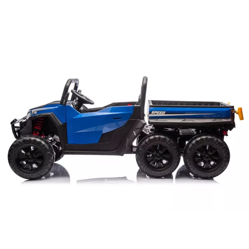 LEAN CARS Veículo a bateria 6 rodas XB-1038A 4x4 24V azul
