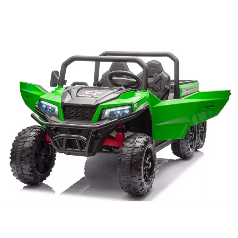 LEAN CARS Veículo a bateria 6 rodas XB-1038A 4x4 24V Verde