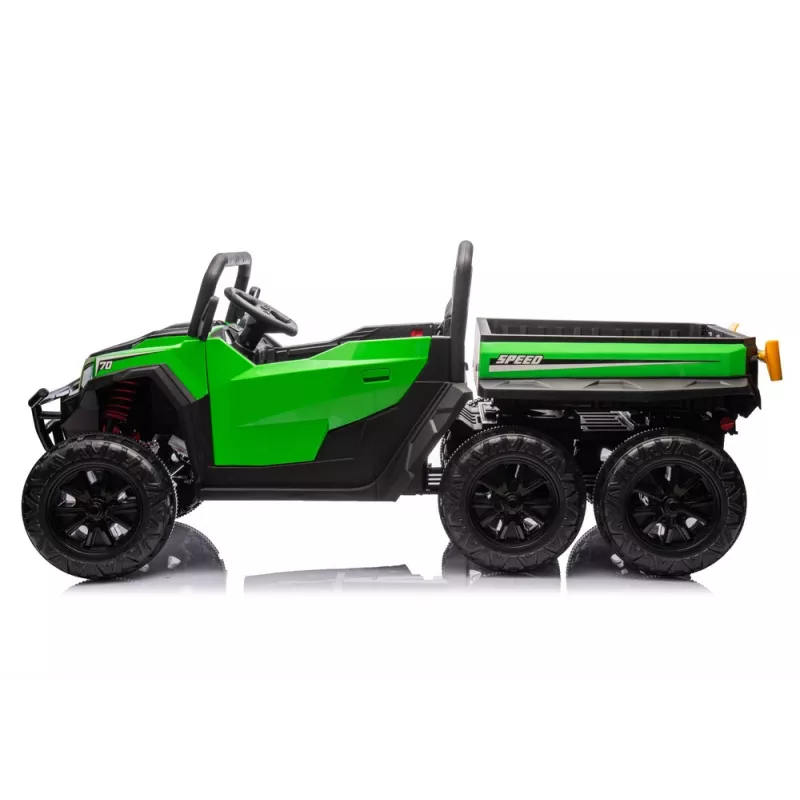 LEAN CARS Veículo a bateria 6 rodas XB-1038A 4x4 24V Verde