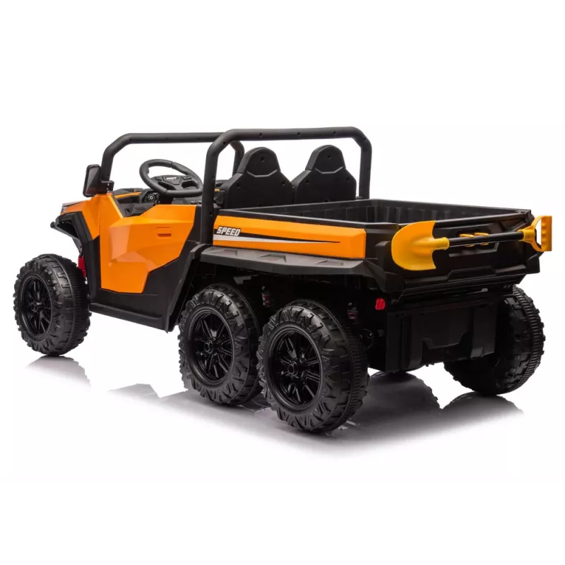 LEAN CARS Veículo a bateria 6 rodas XB-1038A 4x4 24V Laranja