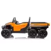 LEAN CARS Veículo a bateria 6 rodas XB-1038A 4x4 24V Laranja
