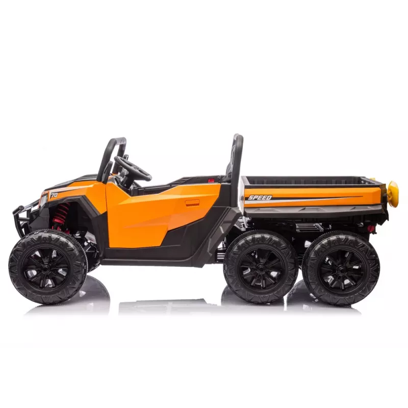 LEAN CARS Veículo a bateria 6 rodas XB-1038A 4x4 24V Laranja