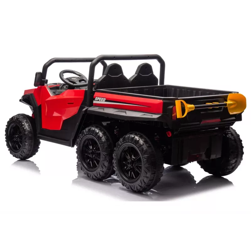 LEAN CARS Veículo a bateria 6 rodas XB-1038A 4x4 24V Vermelho