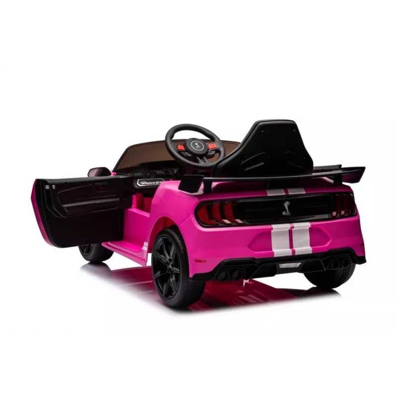 LEAN CARS Veículo a bateria Ford Mustang GT500 Shelby rosa