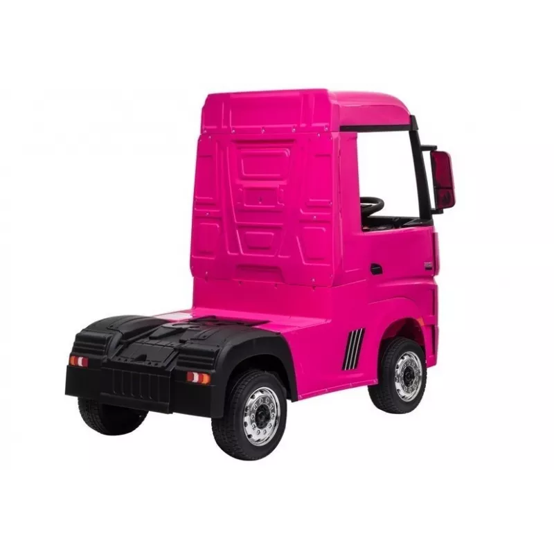 LEAN CARS Carro a Bateria Mercedes Actros Camião Rosa 4x4 com MP3 LED Piloto